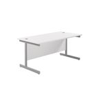 Jemini Single Rect Desk 1600 White