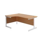 Jemini Rdl Lh Cantilever Desk N/Oak