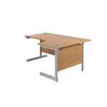 Jemini Rdl Rh Cantilever Desk N/Oak
