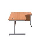 First Radial Rh Desk 1600 Bch/Slv