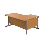 First Radial Lh Desk 1800 Noak/Slv
