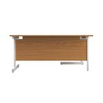 First Radial Lh Desk 1800 Noak/Wht