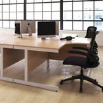 First Rect Desk 1400 White/White