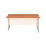 Jemini Rect Panel End Desk Beech/Wht