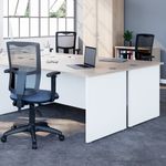 Jemini Rect Panel End Desk Beech/Wht