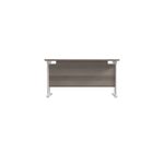 Jemini Rect Cant Desk 1200 G/Oak/Wht
