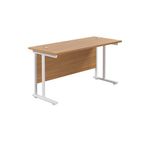 Jemini Rect Cant Desk 1200 N/Oak/Wht