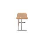 Jemini Rect Cant Desk 1600X600 N/Oak