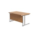 Jemini Rect Cant Desk 1400X800 N/Oak
