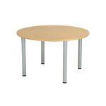 Jemini Cir Mte Tbl 1200X1200 N/Oak