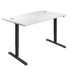 Jemini Sitstand Dsk 1400X800 Wht/Blk