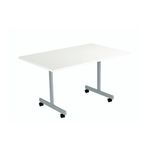 Jemini Rect Ttgtbl 1200X800 Wht/Slv