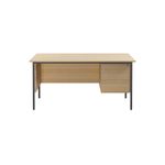 Modara Desk 2Drw Fxd Ped 1500Mm Oak