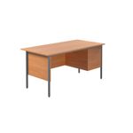 Modara Desk 3Drw Fxd Ped 1500Mm Bch