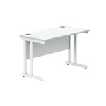 Polaris Rect Cant Desk 1200Mm Awht