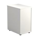 First 3 Drw Desk High White