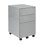 First 3 Drw Under Desk Silver