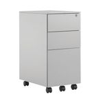First 3 Drw Under Desk Pedestal Slv