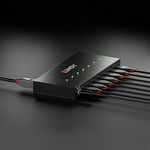 Lindy 7 Port Usb 3.0 Metal Hub Blk