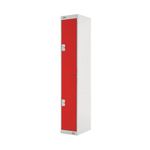 Two Compartment Locker 300 Red
