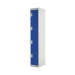 Four Compartment Locker 300 Blue