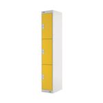 Three Compartment Locker 450 Yellow
