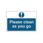 Please Clean Sign Save Pp 300X200