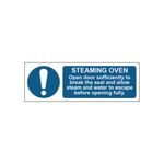 Steaming Oven Sign 1.2Mm Pp 300X100