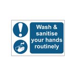 Wash Sanitise Hands Sign Pp 300X200