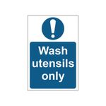 Wash Utensils Sign Save Vnl 200X300
