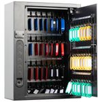 Fingerprint Key Safe 60 Hooks Black