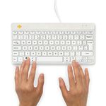 R-Go Compact Break Keyboard White