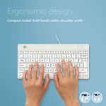 R-Go Compact Break Keyboard White