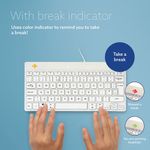 R-Go Compact Break Keyboard White