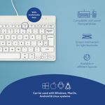 R-Go Compact Break Keyboard White