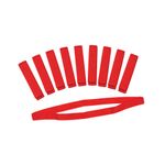 Team Bands Pp Tape Red Pk10
