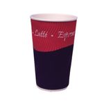 25Cl Rippled Wall Hot Cups Pk25