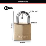 Master Lock 40Mm Brass Padlock