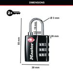 Master Lock 32Mm Tsa Combination Pa