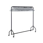 30 Hanger Garment Rail Black 311418