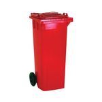 Wheelie Bin 240L Red 580X740X1070Mm