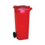 Wheelie Bin 240L Red 580X740X1070Mm