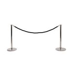 Vfm Barrier Posts H990Mm Silver Pk2