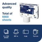 Smartone Toilet Roll 2-Ply Wht Pk6
