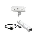 Cubi On Desk Power Bundle White