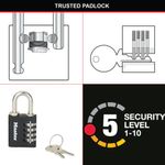 Master Lock Comb Padl +Override Key