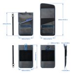 Shieldbloc Pouch W Rf Blocking Grey