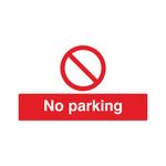 Safety Sign No Parking 300X500Mm Pvc