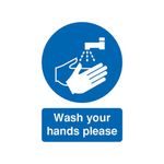 Signslab A5 Wash Yr Hands Please S/A