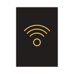 Wireless Sign Rigid Plastic 105X150